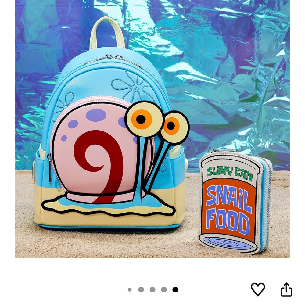 Loungefly Nickelodeon SpongeBob Squarepants
Gary Cosplay Mini Backpack & Wallet